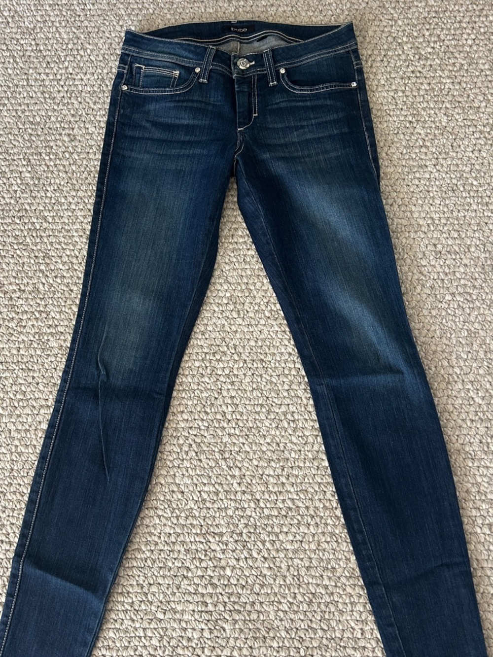 Bebe Dark Indigo Skinny Jeans